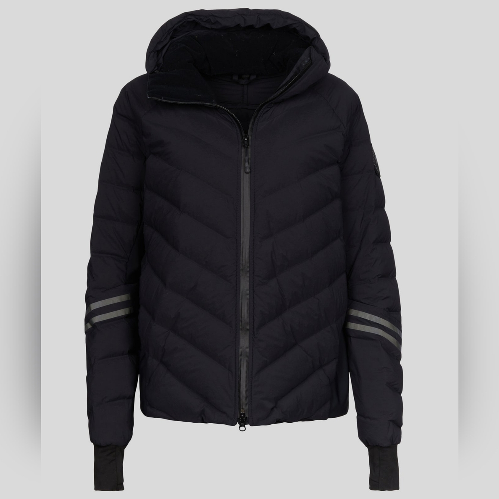 Canada Goose Women's Hybridge CW Down Bomber Jacket Black Reflect XL Black Label